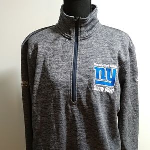 NWOT Adidas NY Giants 1/2 Zip Pullover Swe…